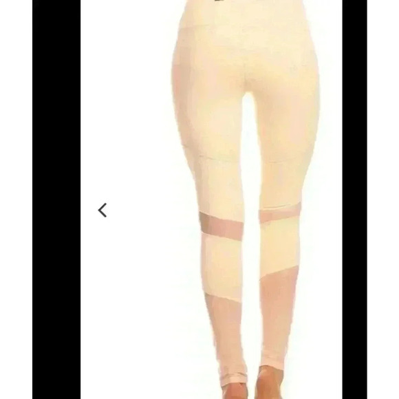 WOMENS X BY GOTTEX PINK-PEACH LEGGINGS - Picture 2 of 7